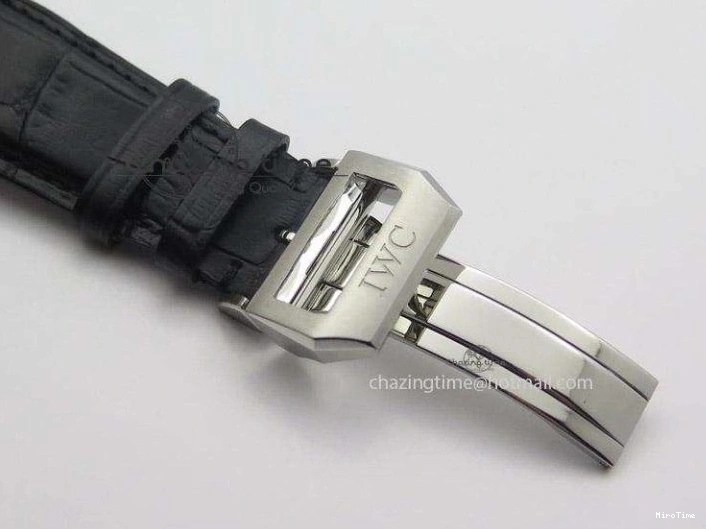 MIROTIME 0406 Portuguese Real PR IW500126 ZF 1:1 Best Edition Grey Red Dial On Black Leather Strap A52010 V Resilient 7333